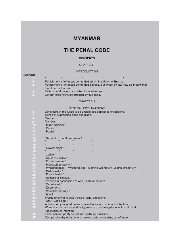 THE PENAL CODE