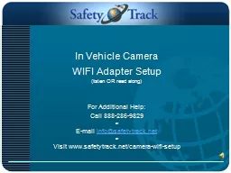 In Vehicle Camera
