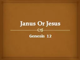 Janus Or Jesus