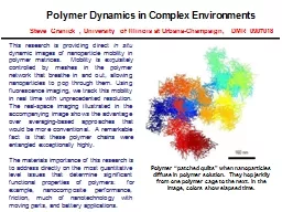 Polymer Dynamics in Complex Environments