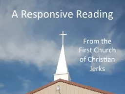 A Responsive Reading