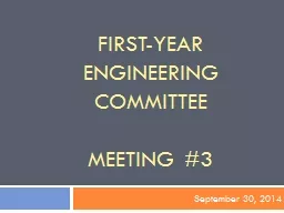 First-year engineering committee