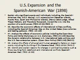 U.S. Expansion and the
