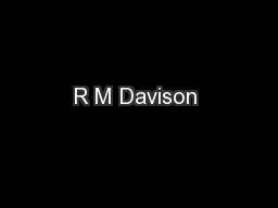 R M Davison 