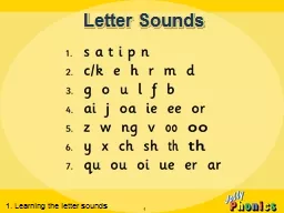 Letter Sounds