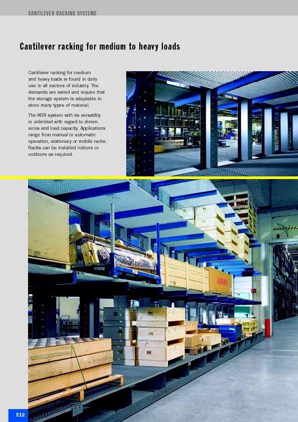 CANTILEVER RACKING SYSTEMS