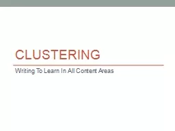 CLUSTERING