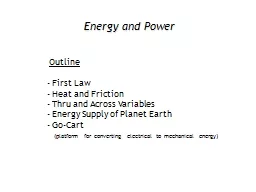 Energy and Power