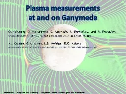 Plasma measurements at and on Ganymede