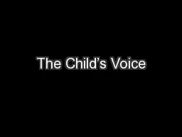 The Child’s Voice
