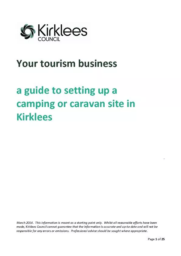 Your tourism
