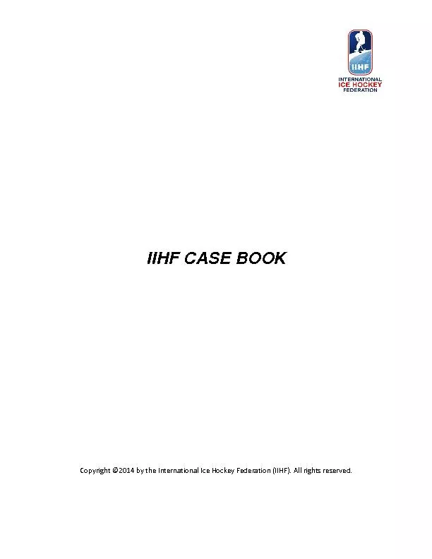 IIHF CASE BOOK