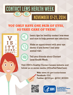 VKWPO      CONTACT LENS HEALTH WEEK November   The Centers for Disease Control and Prevention
