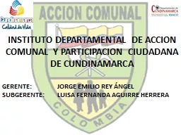 INSTITUTO DEPARTAMENTAL DE ACCION COMUNAL Y PARTICIPACION C
