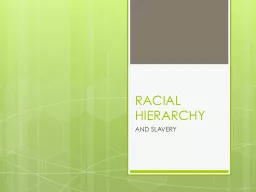 RACIAL HIERARCHY