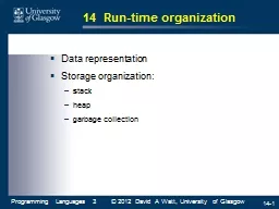 14  Run-time organization