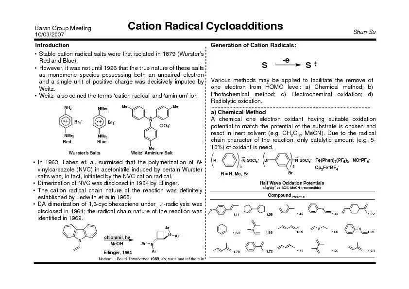 CationRadicalCycloadditions