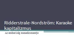 Ridderstrale-Nordström