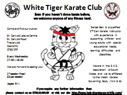 White Tiger Karate Club