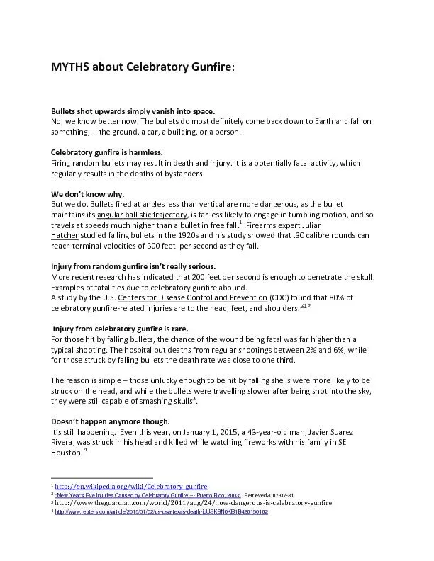MYTHS about Celebratory Gunfire