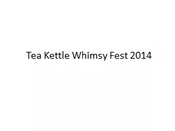 Tea Kettle Whimsy Fest 2014