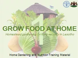 1 Home Gardening and Nutrition Training Material