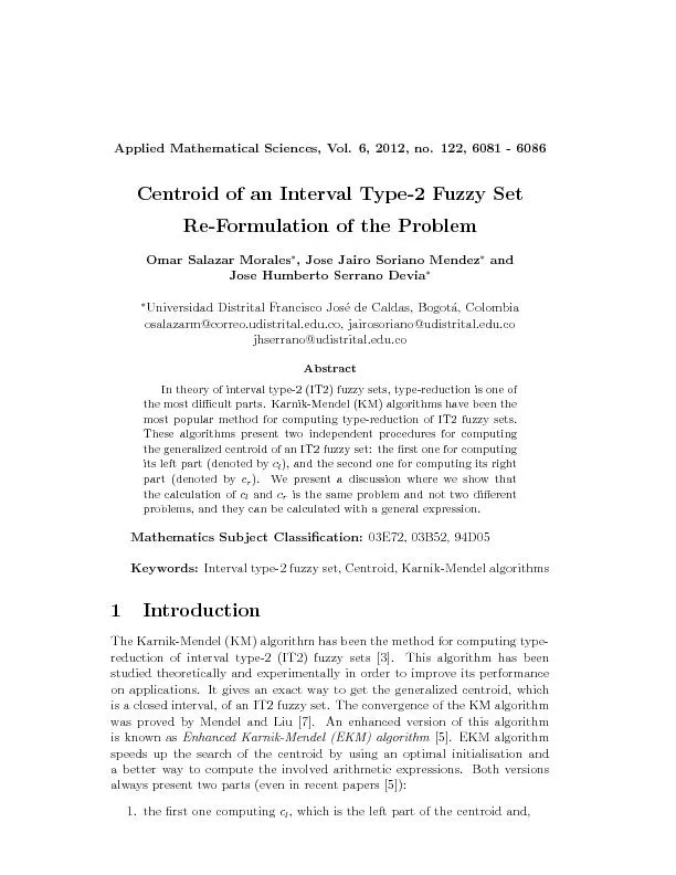 AppliedMathematicalSciences,Vol.6,2012,no.122,6081-6086CentroidofanInt