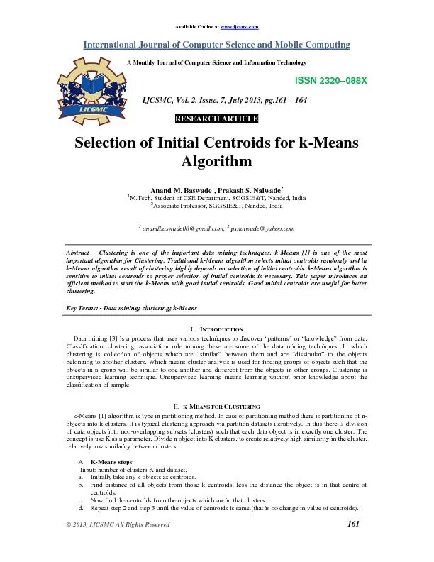 Anand M. Baswade et alInternational Journal of Computer Science and Mo