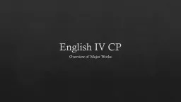 English IV CP