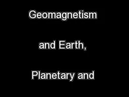 The Society of Geomagnetism and Earth, Planetary and Space Sciences
..