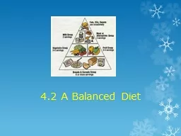 4.2 A Balanced Diet