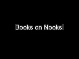 Books on Nooks!