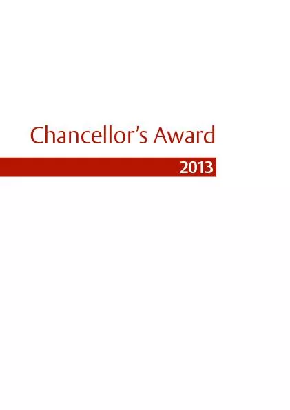 Chancellor’s Award2013