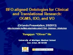 BFO-aligned Ontologies for Clinical and Translational Resea