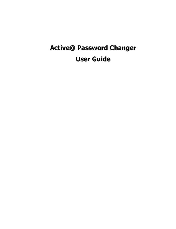 Active@ Password Changer