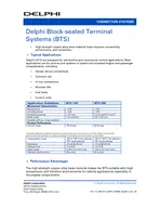 CONNECTION SYSTEMS Delphi Blocksealed Terminal Systems BTS Delphi Corp oration World Headquarters