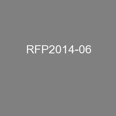 RFP2014-06
