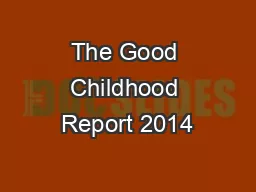 The Good Childhood Report 2014