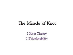 The Miracle of Knot