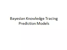 Bayesian Knowledge Tracing