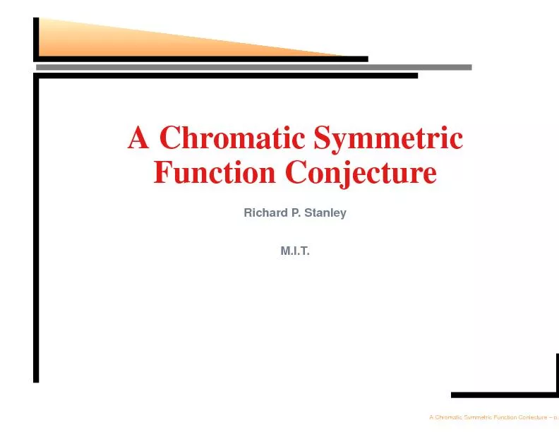 AChromaticSymmetricFunctionConjecture