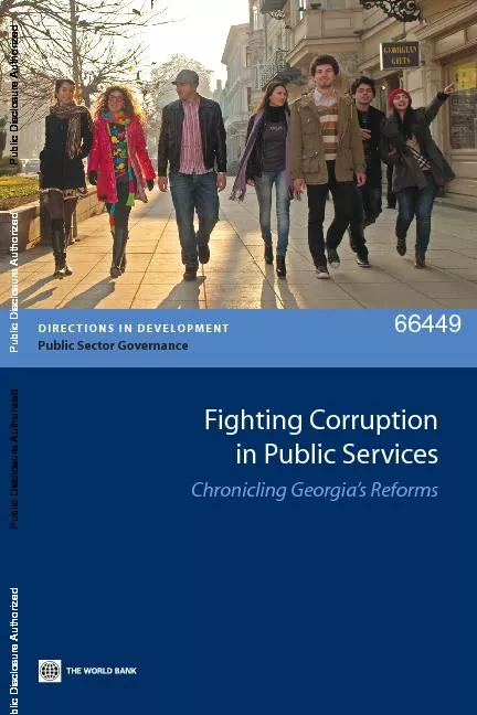 DIRECTIONS IN DEVELOPMENTPublic Sector GovernanceFighting Corruptionin