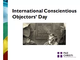 International Conscientious Objectors’ Day