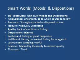 Smart Words (Moods