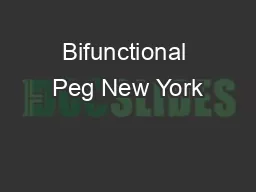 Bifunctional Peg New York