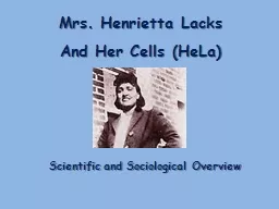 Mrs. Henrietta Lacks