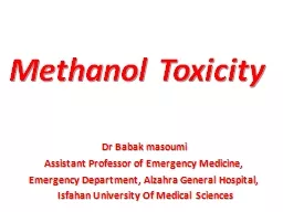 Methanol Toxicity