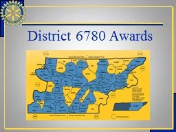 District 6780 Awards