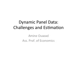 Dynamic Panel Data: