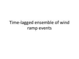 Time-lagged ensemble of wind ramp events